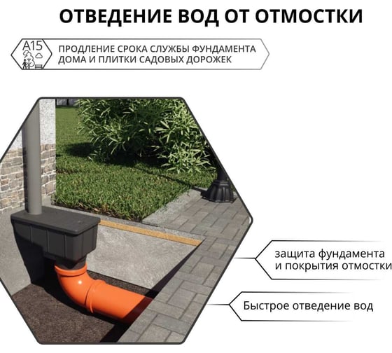 Уличный трап с усиленной крышкой Gidrolica Rain 28136