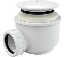 Сифон для поддона Alcadrain A47B-60 1 1/4"x40 мм, h-72 мм, слив крышка D-91 мм, белая 00031971