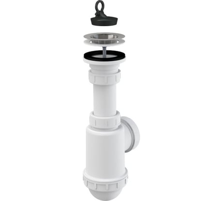 Сифон для кухонной мойки Alcadrain бутылочный, 1 1/2"x50/40 00040265