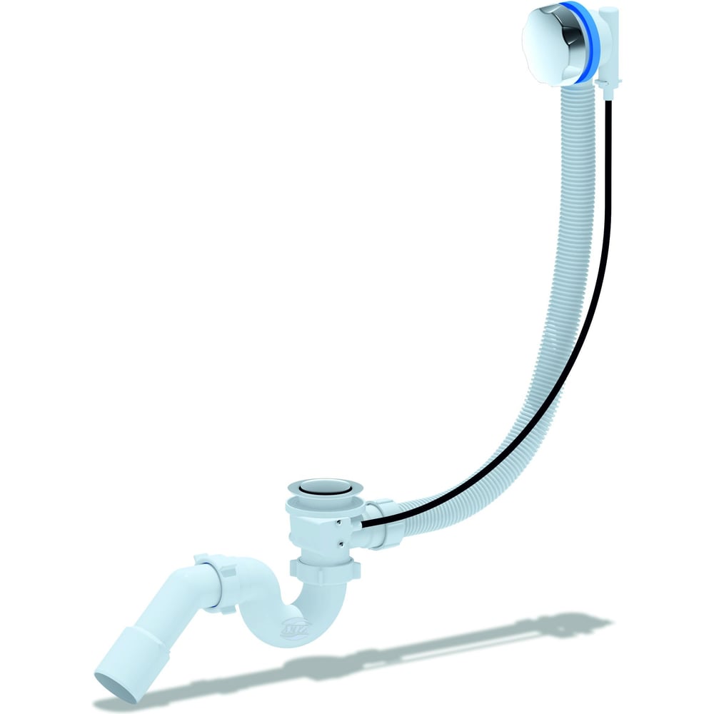 Сифон для ванны АНИ Пласт трубный полуавтоматический, 1 1/2 дюйма x 40 ...