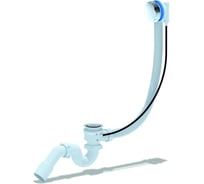 Сифон для ванны АНИ Пласт трубный полуавтоматический, 1 1/2 дюйма x 40 мм, переходная трубка, 45 гр, 40/50 EM311 025-0045