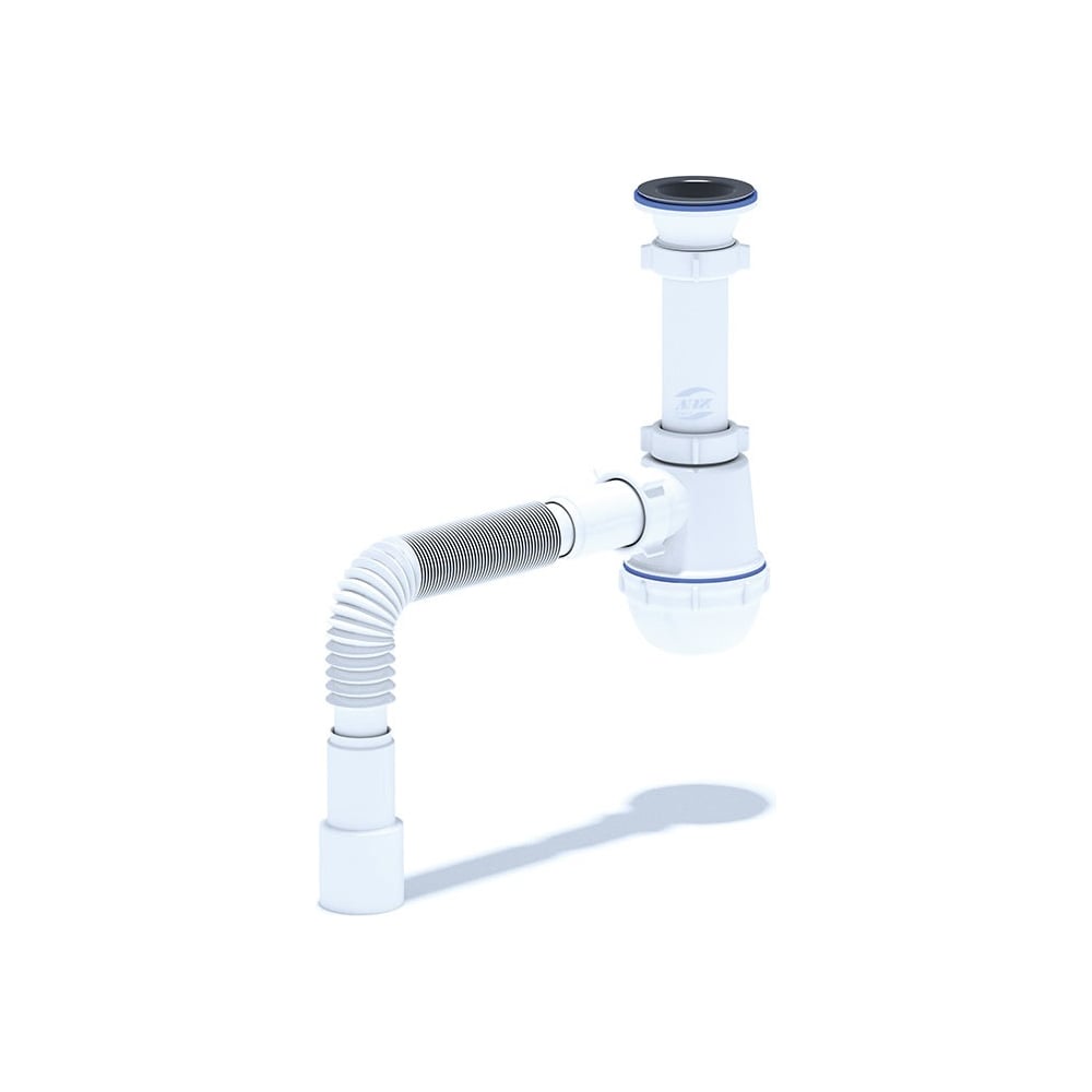 Сифон для умывальника/мойки АНИ Пласт бутылочный, 1 1/2 дюйма x 40 мм ...