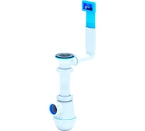 Сифон для мойки АНИ Пласт бутылочный, жесткий перелив, 1 1/2 дюйма x 40 мм, нержавеющая сетка A0140 025-0242