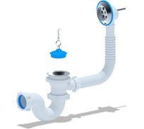 Сифон АНИ для ванны с выпуском 1 1/2", с переливом E150 025-0039