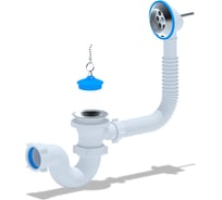 Сифон АНИ для ванны с выпуском 1 1/2", с переливом E150 025-0039
