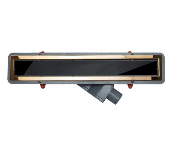 Душевой лоток Pestan Confluo Premium Black Glass Line 450 Gold 13100095