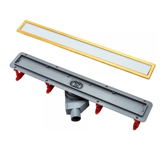 Душевой лоток Pestan Confluo Premium White Glass Line 750 Gold 13100092 1