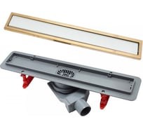 Душевой лоток Pestan Confluo Premium White Glass Line 550 Gold 13100090