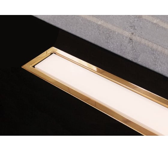 Душевой лоток Pestan Confluo Premium White Glass Line 550 Gold 13100090