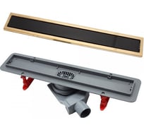 Душевой лоток Pestan Confluo Premium Black Glass Line 550 Gold 13100096