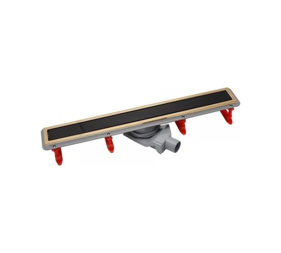 Душевой лоток Pestan Confluo Premium Black Glass Line 750 Gold 13100098