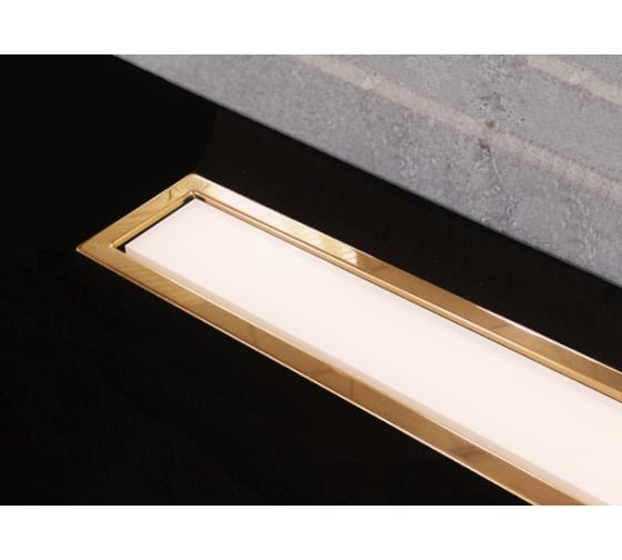Душевой лоток Pestan  Confluo Premium White Glass Line 650 Gold 13100091