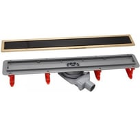 Душевой лоток Pestan Confluo Premium Black Glass Line 650 Gold 13100097