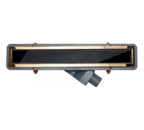 Душевой лоток Pestan Confluo Premium Black Glass Line 300 Gold 13100094