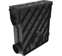 Пескоуловитель Gidrolica Vs line dn100 51,3x14x51,3 см с пластиковой решеткой класса в125  31002101