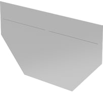 Заглушка торцевая стальная Gidrolica для лотка бетонного bgf dn100, h80мм 22222