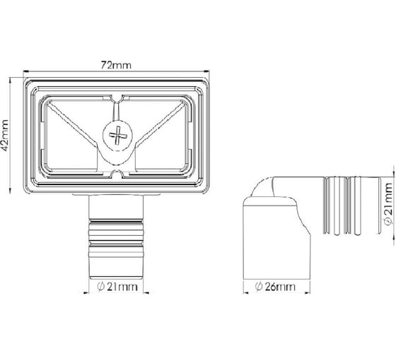 Перелив для сифона AV Engineering AVE129726