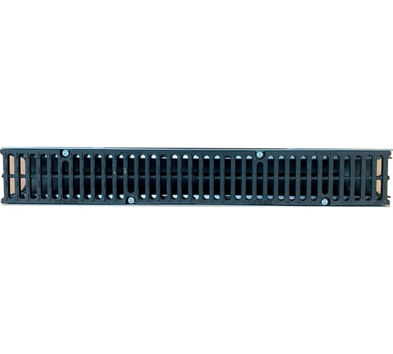 Лоток пластиковый Gidrolica Super dn100, h154 с решеткой чугунной класса d400 800109D