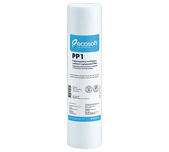 Картридж Ecosoft из вспененного полипропилена 2,5"х10" 1мкм CPV25101ECOEXP