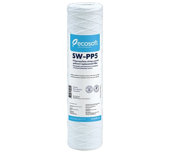 Картридж из полипропиленовой нити Ecosoft 2,5"х10" 5 мкм CPN25105ECOEXP