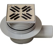 Сливной трап Miano DN50 105х105, угловой, решетка из нержавеющей стали MPVB-05002