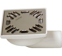 Сливной трап Miano DN40 100х100, угловой, решетка из нержавеющей стали MULTi STOP+MPVB-04001