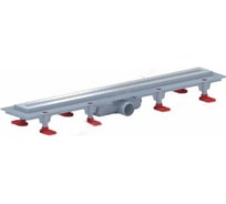 Душевой лоток АНИ Пласт горизонтальный выпуск. сухой затвор, Дн 40, 650х62 нержавеющая решетка глянец TLQ1265G 004-0408