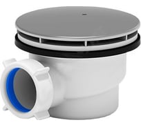 Сифон для поддона АНИ Пласт h-65 мм, 1 1/2x90 хром/слив E320C 025-0494