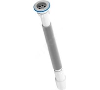 Сифон умывальника/мойки АНИ Пласт гофрированный 1 1/2x50 удлиненный нержавеющая сетка G115 025-0560