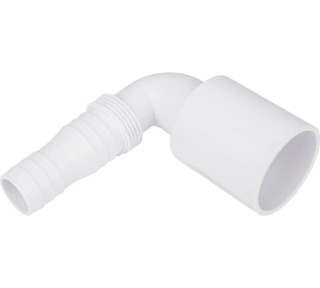 Адаптер McAlpine под углом 90°, для подключения слива бытовой техники, выход D=40 мм, белый MRWMF40-90