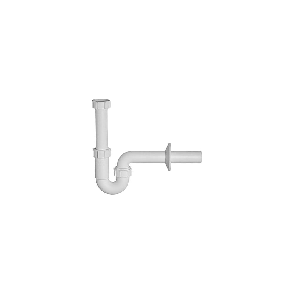 Трубный сифон McAlpine 1 1/4\"х32 мм, без выпуска, с отводной трубой D32 ...