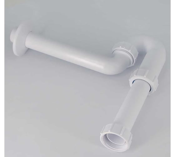 Трубный сифон McAlpine 1 1/4"х32 мм, без выпуска, с отводной трубой D32 мм и отражателем MRW8