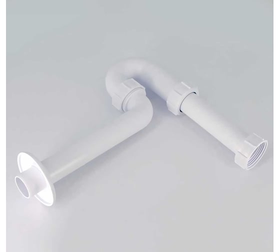 Трубный сифон McAlpine 1 1/4"х32 мм, без выпуска, с отводной трубой D32 мм и отражателем MRW8