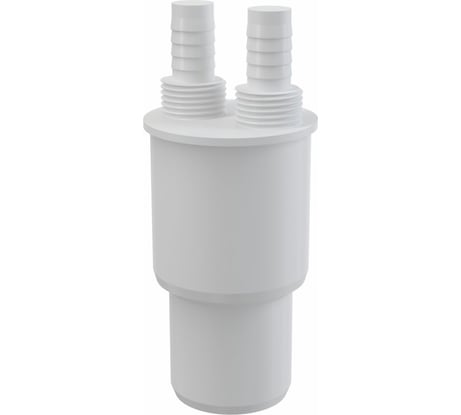 Адаптер McAlpine для подключения слива, с 2-мя прямыми отводами, вход D=14 мм, 1/2"Н, WFH-CON4050