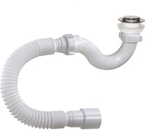 Сифон для душевого поддона ORIO 1 1/2"x40, "S" тип, клик-клак (пластиковый), с гибкой трубой 40-40/50 АР-20589