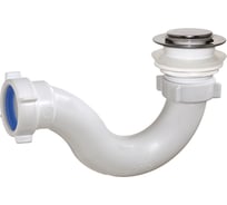 Сифон для душевого поддона ORIO 1 1/2"x40, "S" тип, клик-клак (пластиковый) АР-2058