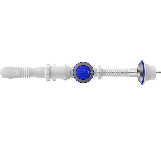 Сифон для ванны Aquant регулируемый 1 1/2"х40 с выпуском и переливом с гт 40x40/50 V255-13-MR