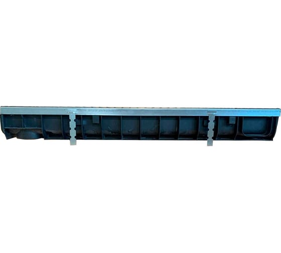 Лоток пластиковый Gidrolica Super DN100, h118,5 с решеткой чугунной класса D400 804109D