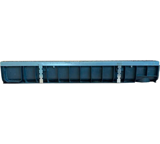 Лоток пластиковый Gidrolica Super DN100, h139 с решеткой чугунной класса D400 801109D