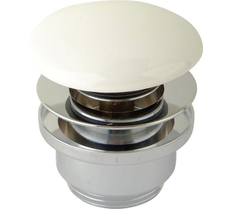 Донный клапан SBORTIS с керамической заглушкой clic-clac 1"1/4 латунь, универсальный, хром