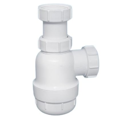 Бутылочный сифон McAlpine 1 1/2"х40 мм, без выпуска, выход компрессионный D=40 мм MRSK2-NW