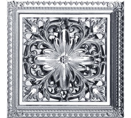 Сливной трап Veragio Canyon 40, с декоративной решеткой 120х120 мм, с механическим обратным клапаном, хром VR.CAN-2005.CR