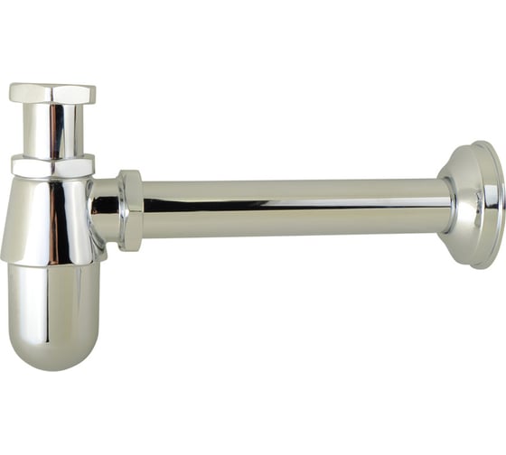 Сифон для раковины Veragio Sbortis 140-200 см, бутылочный, 1 1/4", отражатель, латунь, хром VR.SBR-8112.CR 1
