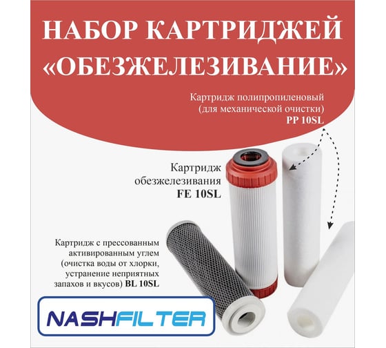 Набор "Обезжелезивание" NASHFILTER BL10SL