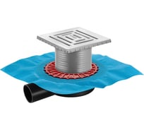 Напольный трап водосток BERGES ZENTRUM Uno 150х150, D50 мм 090372