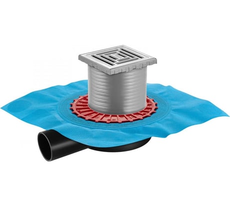 Напольный трап водосток BERGES ZENTRUM Uno 100х100, D50 мм 090371