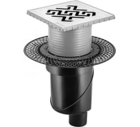 Напольный трап водосток BERGES PLATZ Antik 150х150, S-сифон, D50/105, H30/80, 48l/m 090061