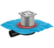 Напольный трап водосток BERGES ZENTRUM Norma 100х100, D50 мм 090362