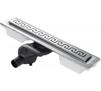 Напольный желоб водосток BERGES B1 Antik 700 S-сифон, D50, H60, боковой выпуск, 42l/m 091125