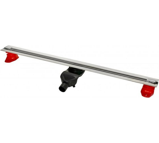 Напольный желоб водосток BERGES SUPER Slim 1000 S-сифон, D50, H60, боковой выпуск, 42l/m 091155 1
